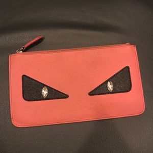 Fendi monster crayon mini clutch/pouch